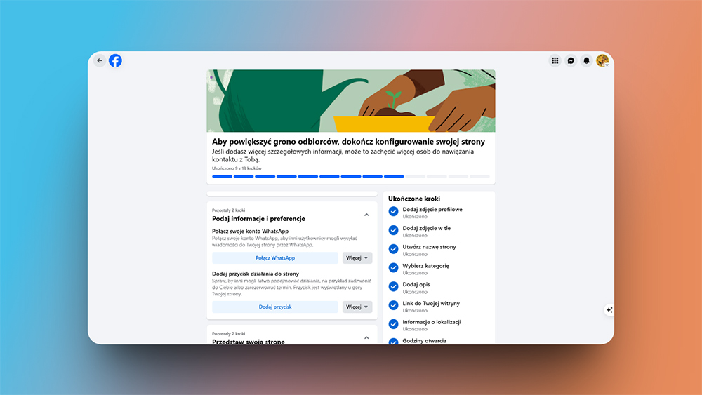 Opcje marketingowe dla konta firmowego na Facebooku – CTA i posty