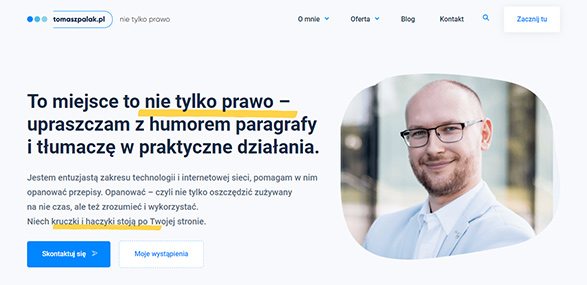Strona www Tomasz Palak